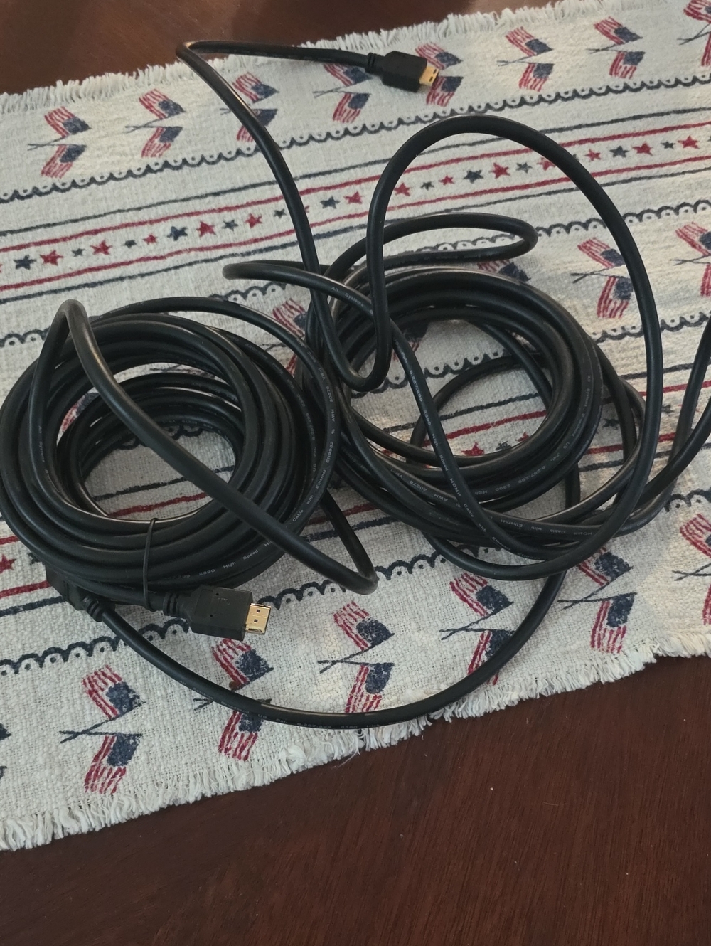 2 Long Black HDMI Cable - High Speed
